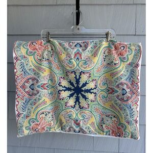 Pottery Barn Caesarea Standard Sham Multicolor Medallion Organic Cotton